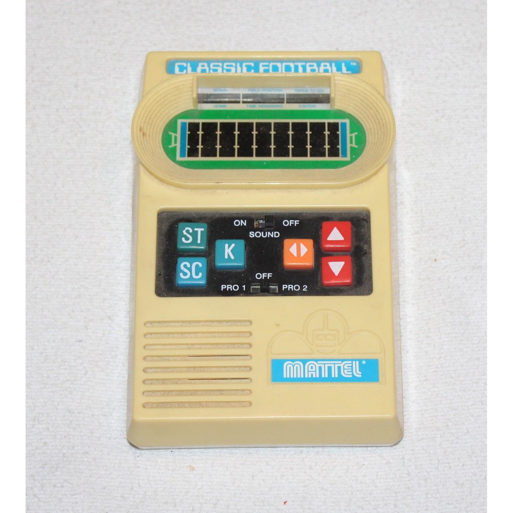 vintage Mattel Classic Football handheld electronic game 2000 version WORKS!